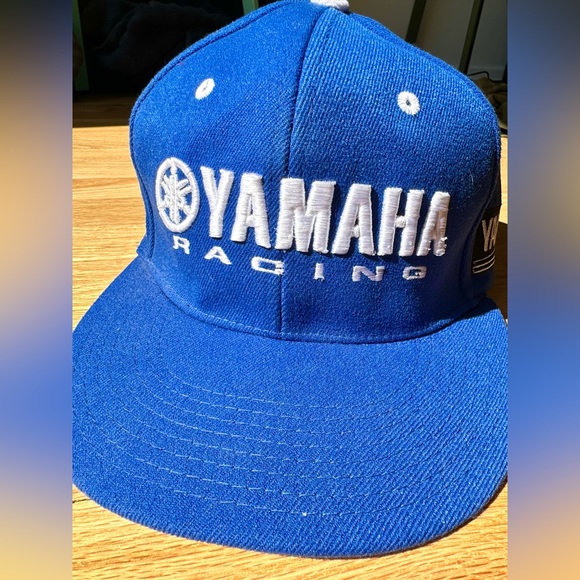 Yamaha Racing blue fitted ballcap S/M - Picture 1 of 6